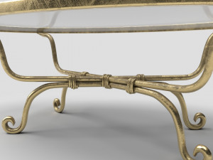 decorative wrought iron coffee table 3Dモデル