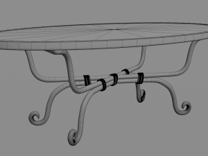 decorative wrought iron coffee table 3Dモデル