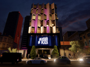 modern hotel front 3D Model