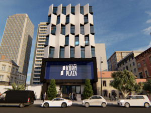 modern hotel front Model 3D