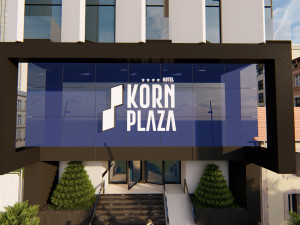 modern hotel front Model 3D