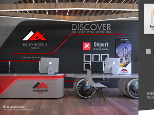 creative travel agency 3D Model