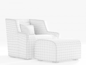 Gallottiradice first armchair 3D Model