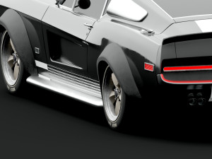 Classic Vehicle 01 - 3 Different Material Clean - Dirty - Burned Game Ready Car 3D मॉडल