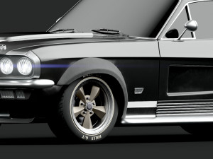 Classic Vehicle 01 - 3 Different Material Clean - Dirty - Burned Game Ready Car 3D मॉडल