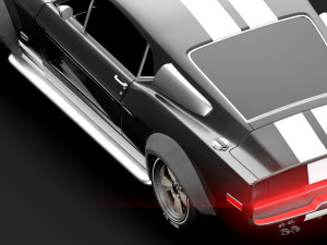 Classic Vehicle 01 - 3 Different Material Clean - Dirty - Burned Game Ready Car 3D मॉडल