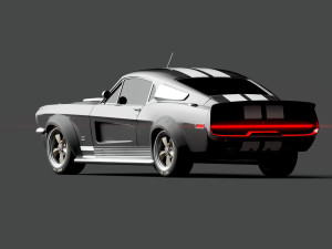 Classic Vehicle 01 - 3 Different Material Clean - Dirty - Burned Game Ready Car 3D मॉडल