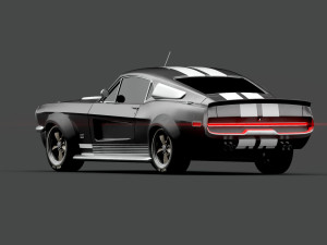 Classic Vehicle 01 - 3 Different Material Clean - Dirty - Burned Game Ready Car 3D मॉडल