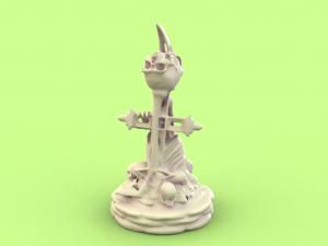 skull chess - bishop 3D Print Model