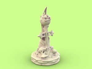 skull chess - bishop 3D Print Model