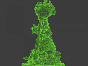 skull chess - bishop 3D Print Model