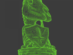 skull chess - knight 3D-printmodel