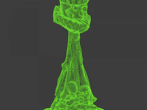 Skull chess - queen 3D Print Model