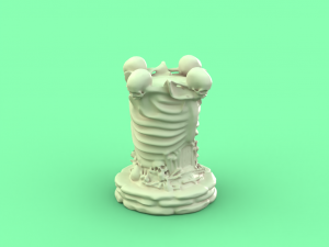 skull chess - complete set 6 pieces 3D Print Model