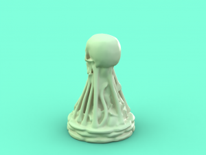 skull chess - complete set 6 pieces 3D Print Model