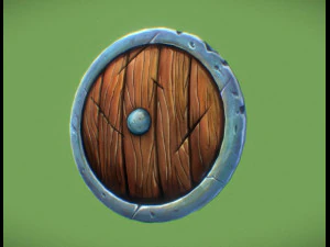 Stylizowana średniowieczna tarcza Model 3D