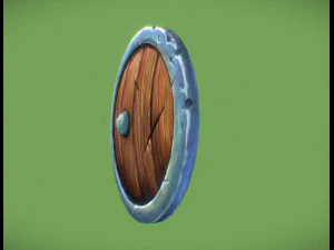 Stylizowana średniowieczna tarcza Model 3D