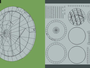 Stylizowana średniowieczna tarcza Model 3D