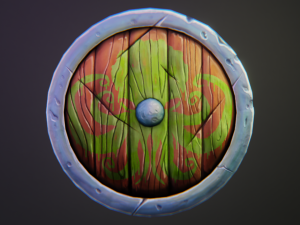 Stylized Medieval Shield Modèle 3D