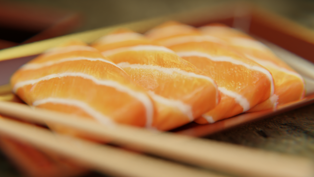 Sashimi Set Model 3D .c4d .max .obj .3ds .fbx .stl .blend 
