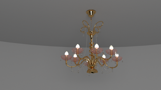 chandelier 3D मॉडल .c4d .max .obj .3ds .fbx .stl .blend 
