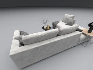 upholstered furniture sofa 3D Model