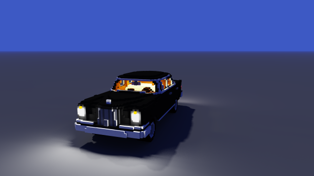 voxel mercedes 3D Model .c4d .max .obj .3ds .fbx .stl .blend 
