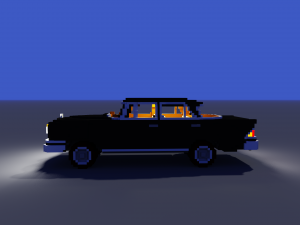 voxel mercedes 3D Model