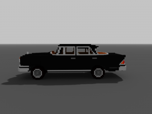 voxel mercedes 3D Model