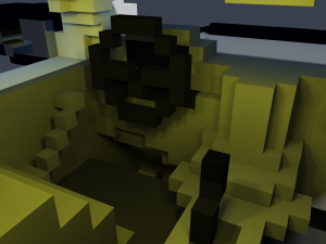 voxel police cadillac Model 3D