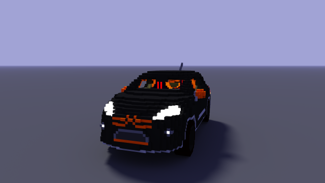 voxel sport citroen 3Dモデル .c4d .max .obj .3ds .fbx .stl .blend 