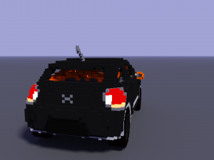voxel sport citroen 3Dモデル