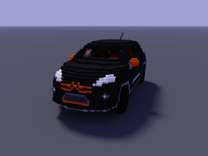 voxel sport citroen 3Dモデル