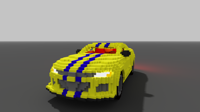voxel sport pontiac 3D 模型 .c4d .max .obj .3ds .fbx .stl .blend 