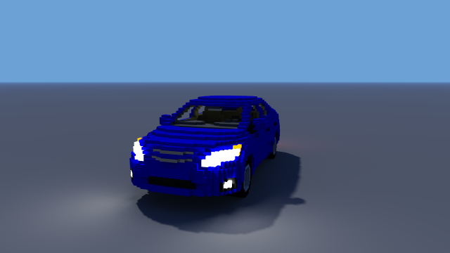 voxel toyota 3D Model .c4d .max .obj .3ds .fbx .stl .blend