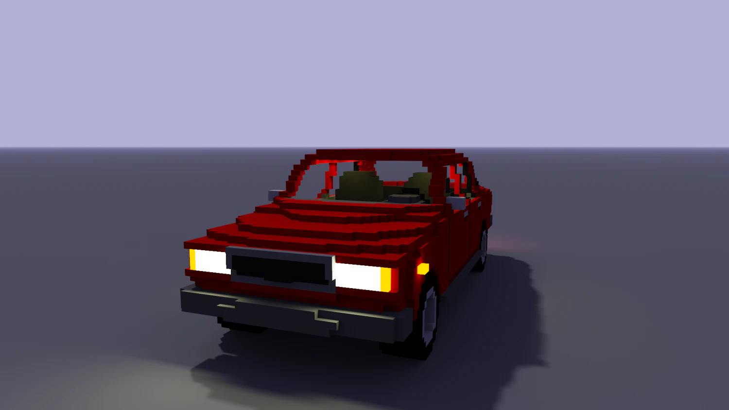 voxel vaz 2107 3D Model .c4d .max .obj .3ds .fbx .stl .blend 
