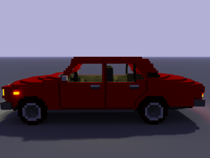voxel vaz 2107 Modelo 3D
