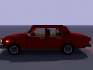 voxel vaz 2107 3D Model