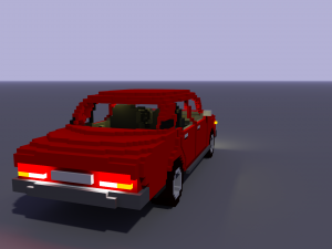 voxel vaz 2107 Modelo 3D