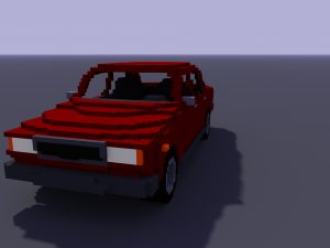 voxel vaz 2107 Modelo 3D