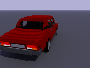 voxel vaz 2107 Modelo 3D
