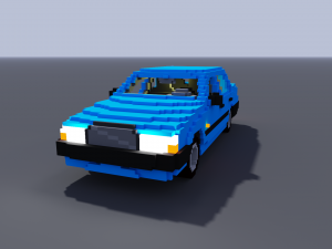 voxel volvo 3D Model