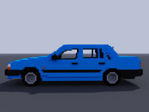 voxel volvo 3D Model
