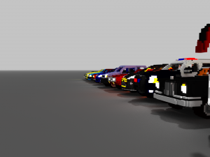 voxel cars pack-1 3Dモデル