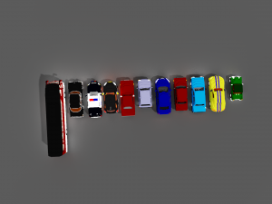 voxel cars pack-1 3Dモデル