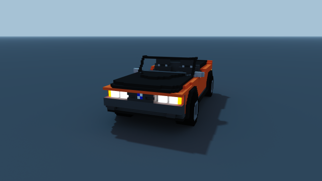 voxel car bw 3D Модель .c4d .max .obj .3ds .fbx .stl .blend 