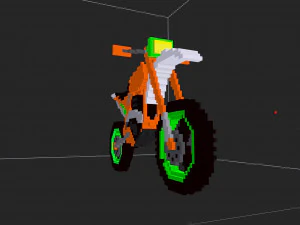 motorcycle minecraft 3D Model