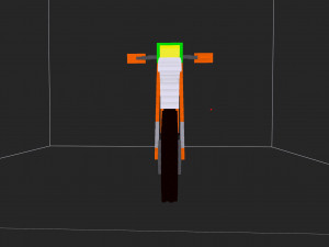 motorcycle minecraft Model 3D