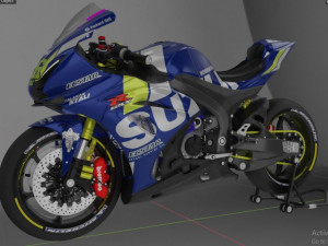 suzuki gsx r 1000 ecstar livery 3D Model