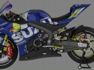 suzuki gsx r 1000 ecstar livery 3D Модель